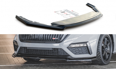 Тюнинг накладка под передний бампер Skoda Octavia MK4 версия RS вар.4 фото