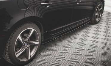 Накладки под боковые пороги Volvo S60 R-design MK2 фото