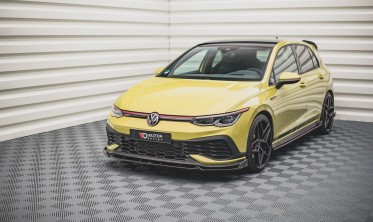 Спойлер переднего бампера с накладками Volkswagen Golf 8 GTI Clubsport вер. 1 фото
