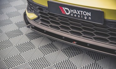 Спойлер переднего бампера с накладками Volkswagen Golf 8 GTI Clubsport вер. 1 фото