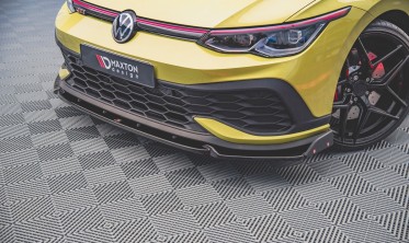 Спойлер переднего бампера с накладками Volkswagen Golf 8 GTI Clubsport вер. 1 фото