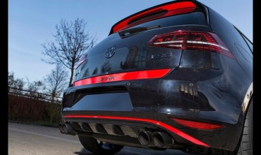 Дифузор (накладка) заднього бампера VW Golf VII стиль ABT фото