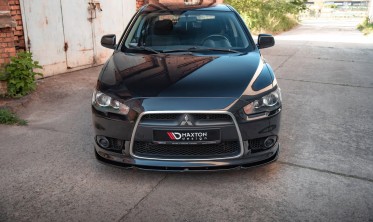Накладка переднього бампера Mitsubishi Lancer X Sportback фото
