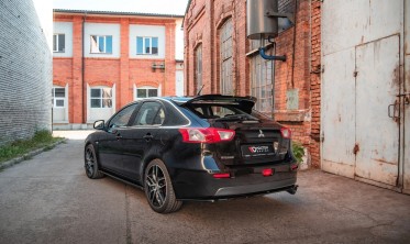 Сап спойлер Mitsubishi Lancer X Sportback фото