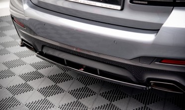 Центральный диффузор заднего бампера BMW 5 G30 LCI М-пакет  фото