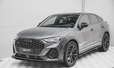 Накладка переднього бампера (дифузор) Audi Q3 Sportback S-line вер. 1 фото