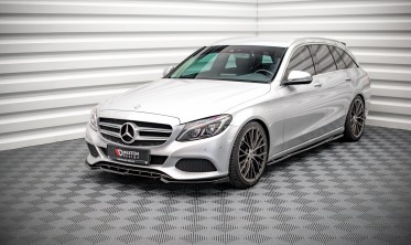 Накладка (диффузор) переднего бампера Mercedes C W205 фото
