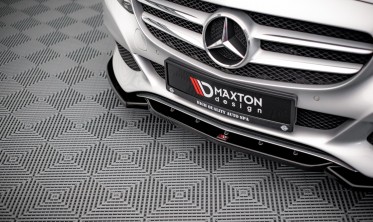 Накладка (диффузор) переднего бампера Mercedes C W205 фото