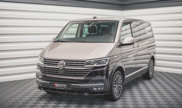 Накладка под передний бампер Volkswagen T6 рестайл вер. 2 фото