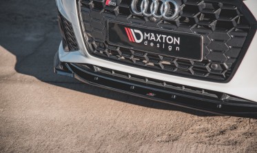 Тюнинговый диффузор (накладка) переднего бампера Audi S5 / A5 S-line F5 FL вер. 1 фото