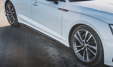 Накладки під бічні пороги Audi S5/A5 S-line F5 Sportback рестайл фото