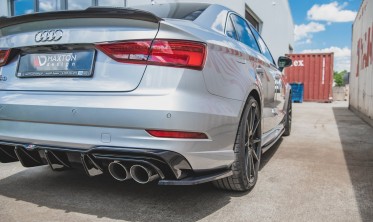 Бічні накладки під задній бампер Audi S3 седан 8V рестайл вер. 2 фото