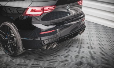 Центральная накладка заднего бампера Volkswagen Golf MK8 R фото