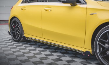 Диффузоры боковых порогов с накладками Mercedes W177 AMG A45 S вер. 2 фото