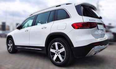 Накладка на бортик заднего бампера из нержавейки Mercedes GLB X247 фото