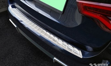 накладка на задний бампер из нержавейки BMW iX3 G08 фото
