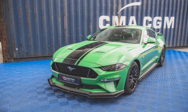 Накладка під передній бампер Street pro Ford Mustang MK6 FL версія GT фото