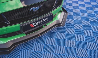 Дифузор під передній бампер із накладками Street pro Ford Mustang MK6 рест. GT фото