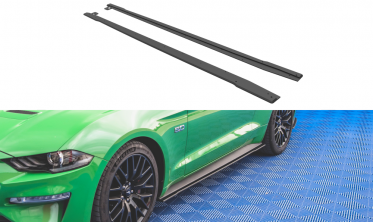 Листвы под боковые пороги Street pro Ford Mustang MK6 FL версия GT фото