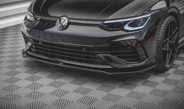 Спойлер переднего бампера VW Golf MK8 R вер. 3 фото