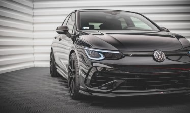 Тюнінговий спойлер під передній бампер VW Golf VIII R вер. 5 фото