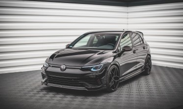 Тюнинговый диффузор под  передний бампер VW Golf VIII версия R вар. 6 фото