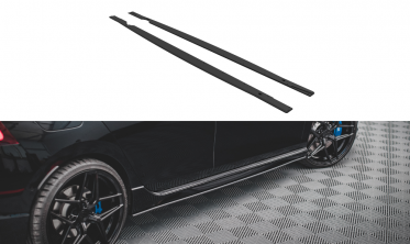 Листвы под боковые пороги Street pro Volkswagen Golf R MK8 фото