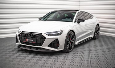 Накладка под передний бампер Audi RS6 C8 / RS7 C8 вер.3 фото