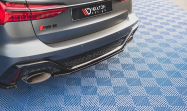 Центральный диффузор заднего бампера Audi RS6 C8 / RS7 C8 фото
