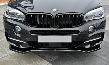 Дифузор переднього бампера BMW X5 F15 M50d вер.1 Gloss фото