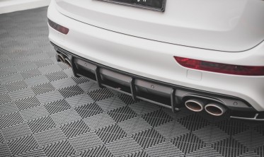 Центральная накладка заднего бампера Street pro Audi SQ5 MK1 8R фото