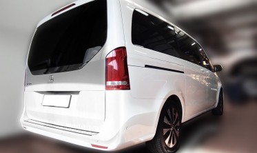 накладка на задний бампер из нержавейки Mercedes W447 V klasa фото