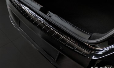 Защитная планка на задний бампер Mercedes CLA II Shooting Brake X118, черная фото