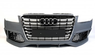тюнінговий передній бампер у стилі W12 для Audi A8 D4 (післярестайл) фото