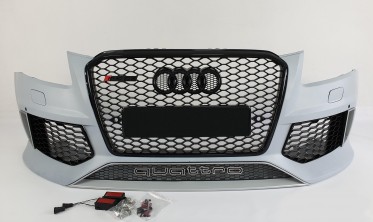 передний тюнинговый бампер в стиле RS для Audi Q5 8R (2012-2016) фото