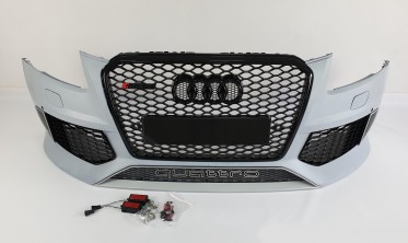 передний тюнинговый бампер в стиле RS для Audi Q5 8R (2012-2016) фото