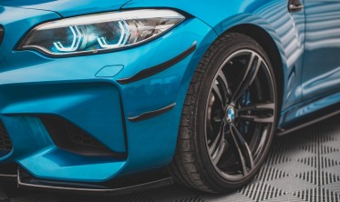Комплект накладок на передний бампер (Canards) BMW M2 F87 фото
