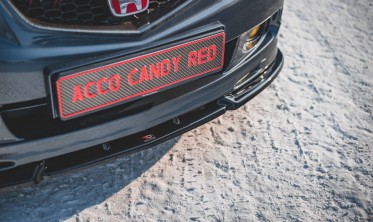 Тюнінговий дифузор переднього бампера Honda Accord MK7 Type-S вер. 2 фото