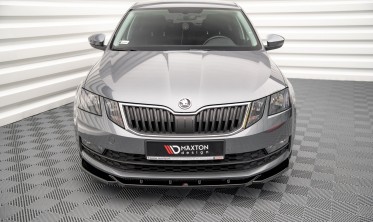 Накладка переднего бампера Skoda Octavia MK3 FL вер. 2 фото