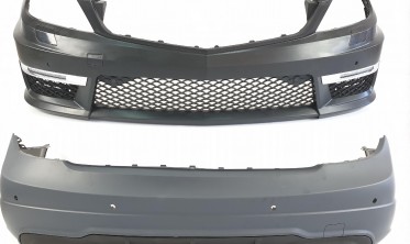 Комплект обвеса в стиле AMG C63 Mercedes C-Class W204 фото