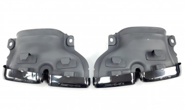 диффузор с насадками в стиле AMG для Mercedes C-Class W205 (Edition 1 C63) фото