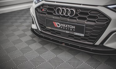Тюнинговый диффузор переднего бампера Audi S3 / A3 S-line 8Y вер. 1 фото