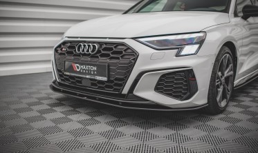 Диффузор Street pro под передний бампер Audi S3 / A3 S-line 8Y  фото