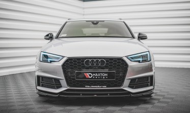 Тюнінговий спойлер переднього бампера Audi S4/A4 S-line B9 вер. 3 фото
