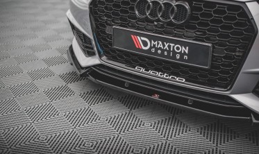 Тюнінговий спойлер переднього бампера Audi S4/A4 S-line B9 вер. 3 фото