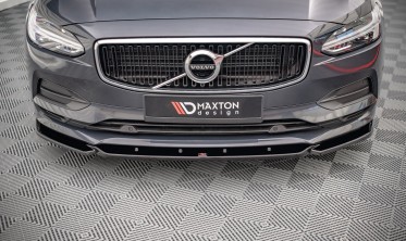 Тюнинговый диффузор под передний бампер Volvo V90 MK2 вер. 1 фото