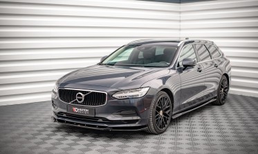 Тюнинговый диффузор под передний бампер Volvo V90 MK2 вер. 1 фото