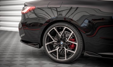 Боковые диффузоры заднего бампера BMW 4 M-пакет G22 вер. 2 фото
