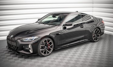 Накладки боковых порогов BMW 4 G22 M-pack вер. 3 фото