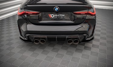 Боковые тюнинг накладки под задний бампер BMW M4 G82 фото
